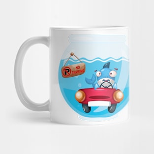 No Parking -shark Mug